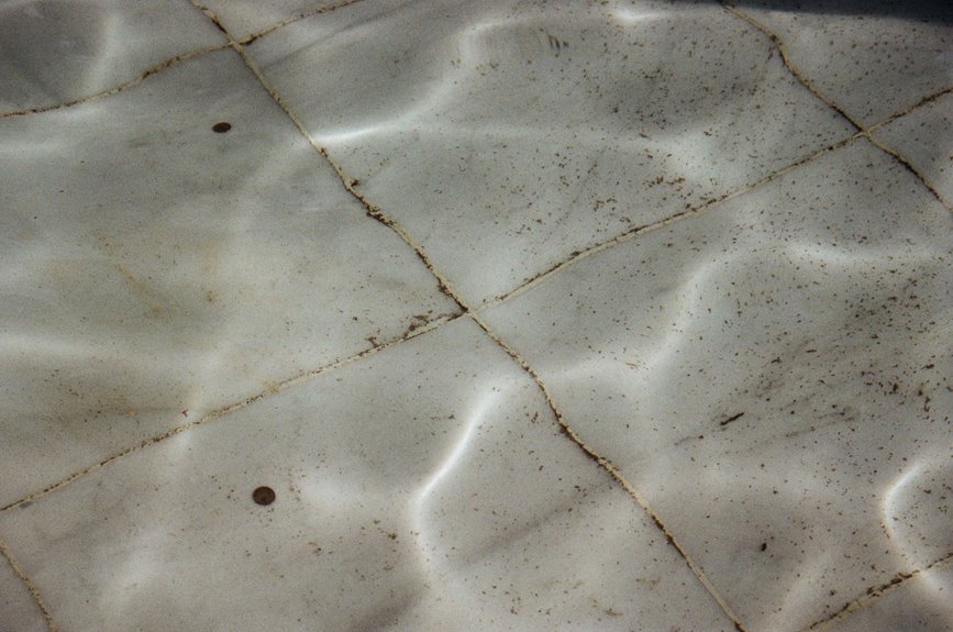 remove black grout stains
