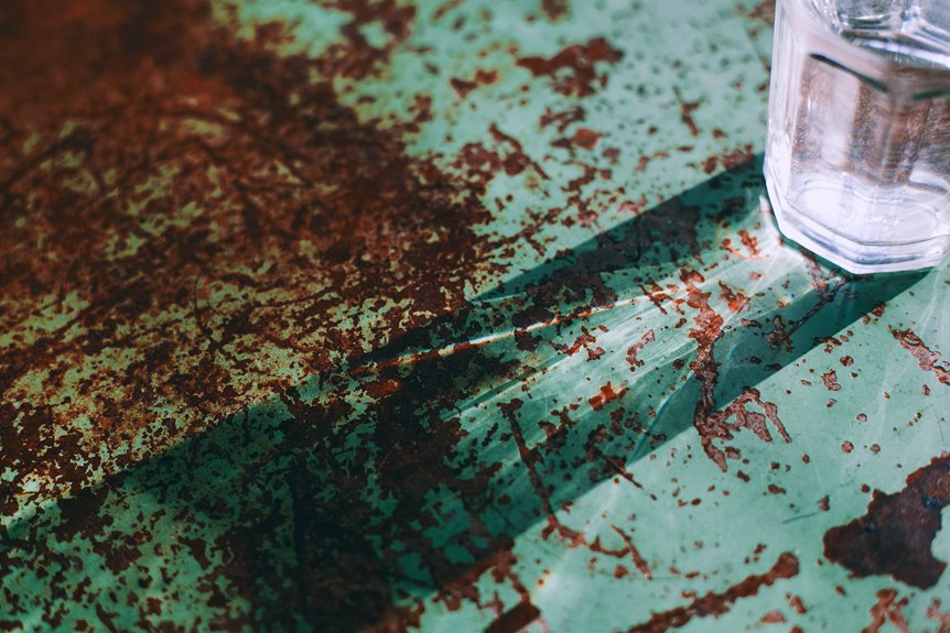 remove hard water glass stains